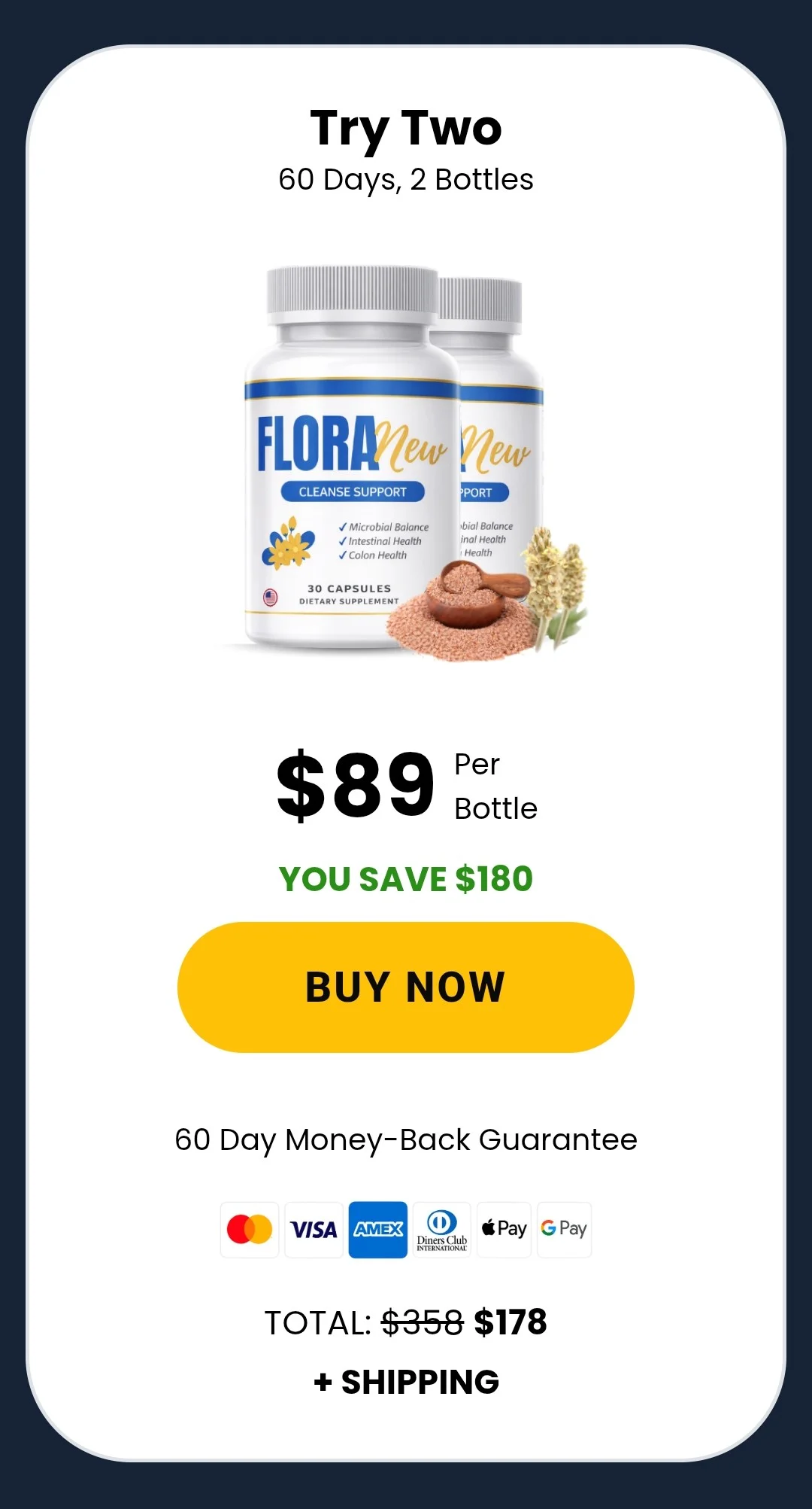 FloraNew™ 2 bottles pricing